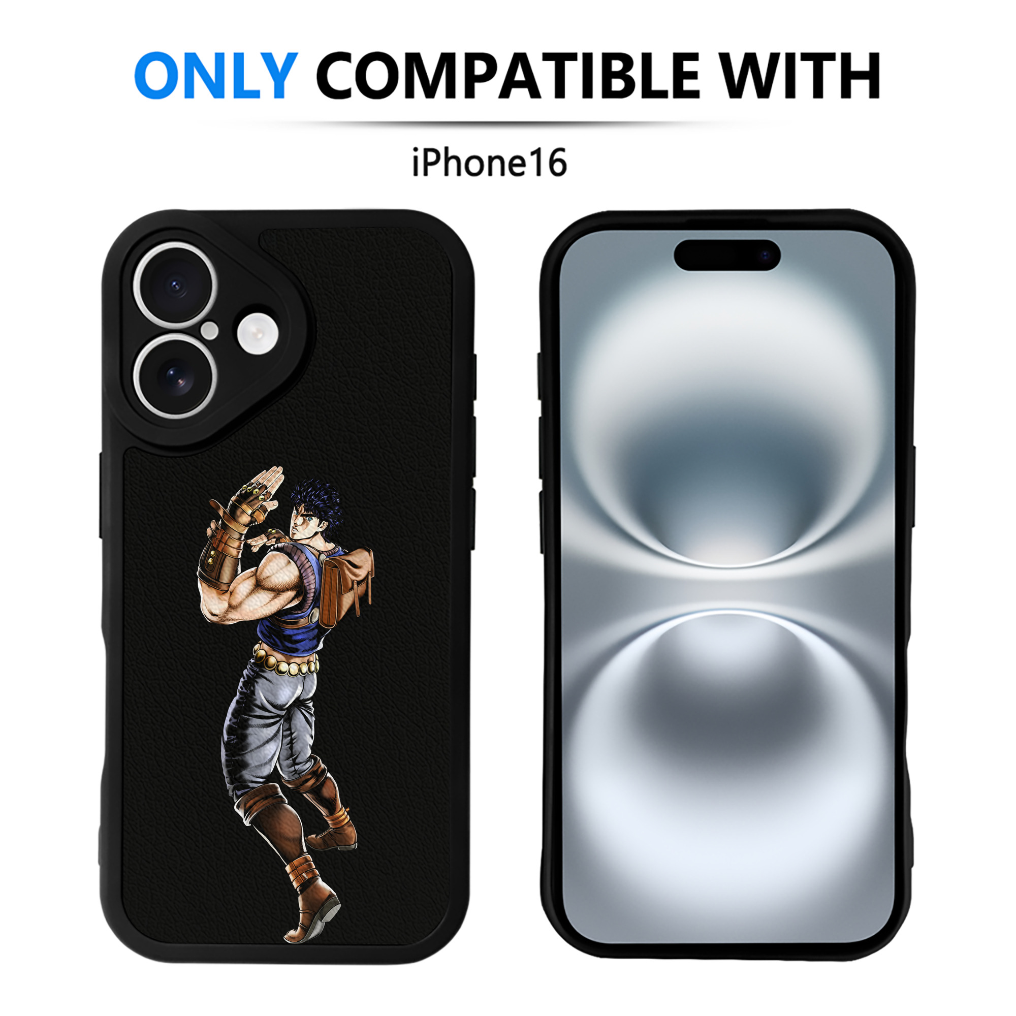 （画像用） ジョジョの奇妙な冒険 /ジョナサン?ジョースター JoJo's Bizarre Adventure Jonathan Joestar 【iPhone 16シリーズ対応】シリコンスマホケース（レザー調） 材質：シリコン